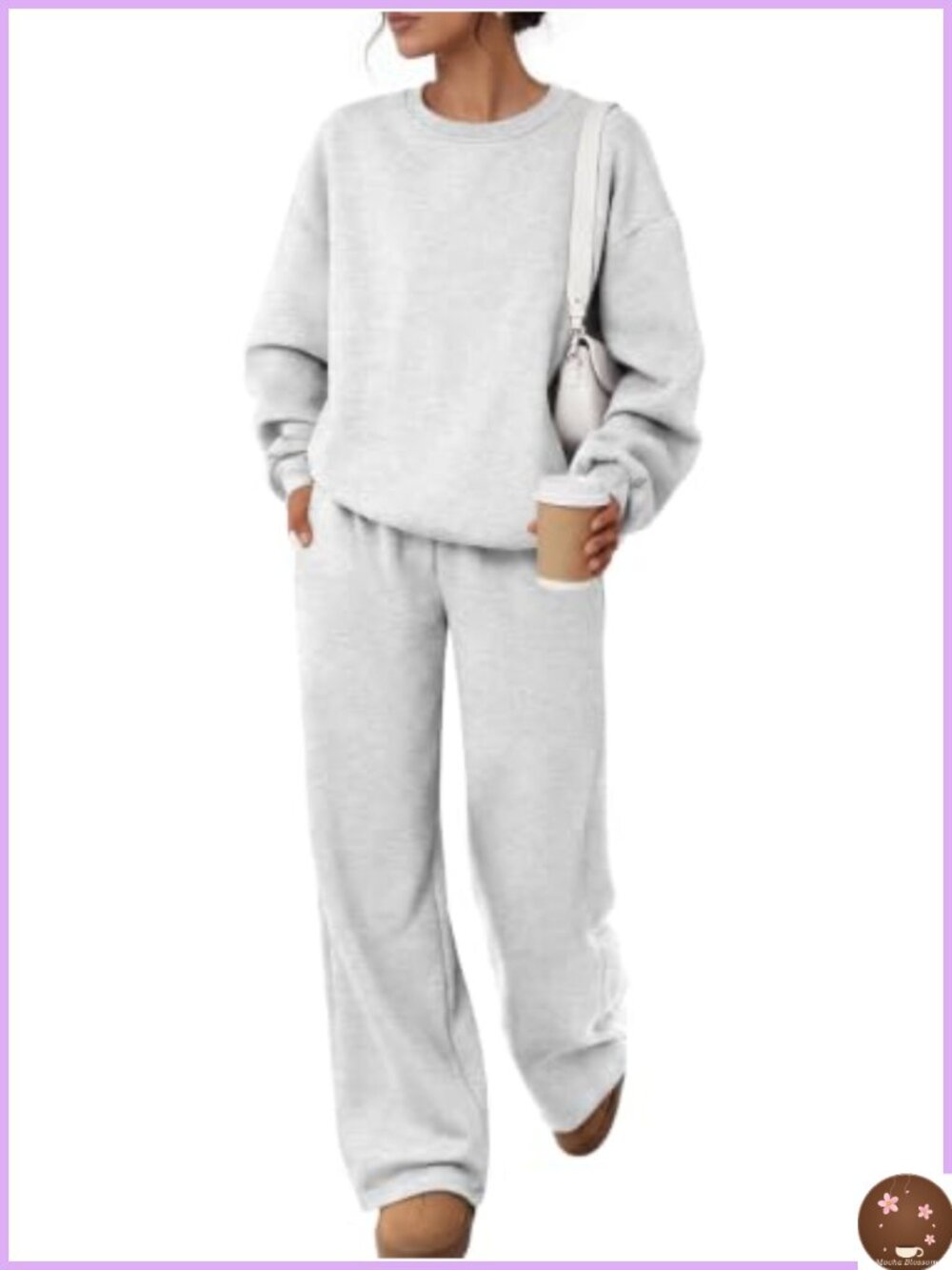 Heavyweight Cotton Fleece Lounge Set 2 Piece Sweatsuit